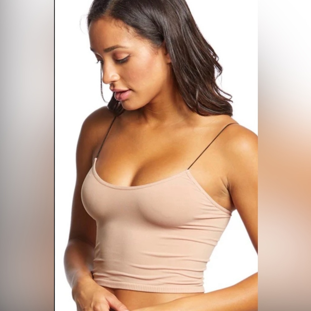 Free People Intimately NWT Nude Skinny Strap Cami/ Bralette